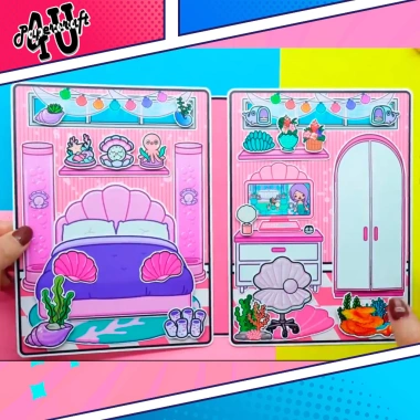 Đồ chơi ngôi nhà búp bê giấy cắt thủ công DIY TOCA LIFE WORLD TA064 giá 100k