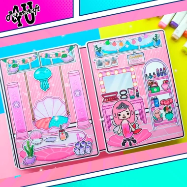 Đồ chơi ngôi nhà búp bê giấy cắt thủ công DIY TOCA LIFE WORLD TA064 giá 100k