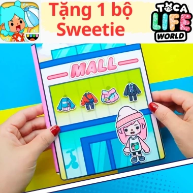 Đồ chơi Ngôi nhà Búp Bê Giấy Cắt Thủ Công DIY - Toca Life World TA14 Giá 100k 4