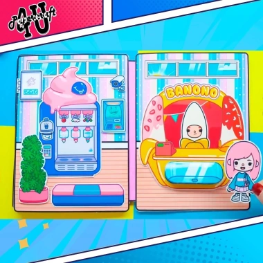 Đồ chơi Ngôi nhà Búp Bê Giấy Cắt Thủ Công DIY - Toca Life World TA14 Giá 100k 6