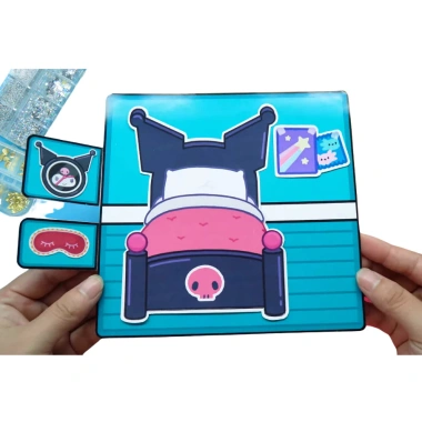 Đồ chơi ngôi nhà búp bê giấy - Công chúa Tocaboca, học liệu bóc dán H32, chỉ 120.000₫