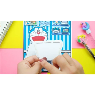 Đồ chơi ngôi nhà búp bê giấy DIY Doraemon House, giảm giá 99k, cắt tỉ mỉ 8