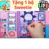 Đồ chơi Ngôi nhà Búp bê giấy DIY Kuromi và Melody Quiet Book, giảm giá 168k 2