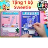 Đồ chơi Ngôi nhà Búp bê giấy DIY Kuromi và Melody Quiet Book, giảm giá 168k 3