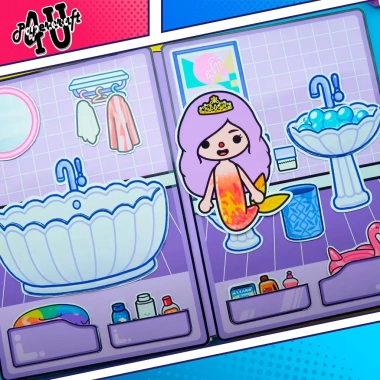 Đồ chơi Ngôi nhà Búp Bê Giấy DIY mẫu TA02 – Toca Life World, giảm giá 20% 6