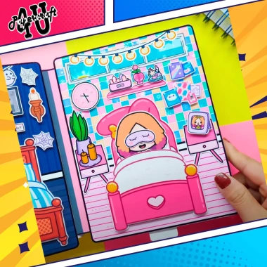 Đồ chơi Ngôi nhà búp bê giấy DIY mẫu TA20 - TOCA Life World, thủ công sáng tạo cho bé
