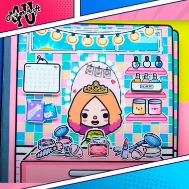 Đồ chơi Ngôi nhà búp bê giấy DIY mẫu TA20 - TOCA Life World, thủ công sáng tạo cho bé