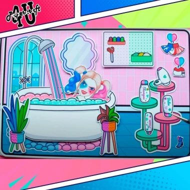 Đồ chơi ngôi nhà búp bê giấy DIY mẫu TA26 Harley Quinn - Giá chỉ 100.000đ 7