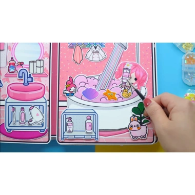 Đồ chơi ngôi nhà búp bê giấy DIY My Melody House in Quiet Book, giảm còn 89.000₫