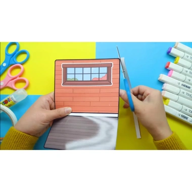 Đồ chơi ngôi nhà búp bê giấy DIY Rich và Poor Quiet Book – Búp bê bé gái squishy, cắt thủ công 99k 3