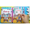 Đồ chơi ngôi nhà búp bê giấy DIY Rich và Poor Quiet Book – Búp bê bé gái squishy, cắt thủ công 99k 5
