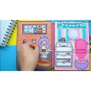 Đồ chơi ngôi nhà búp bê giấy DIY Rich và Poor Quiet Book – Búp bê bé gái squishy, cắt thủ công 99k 7