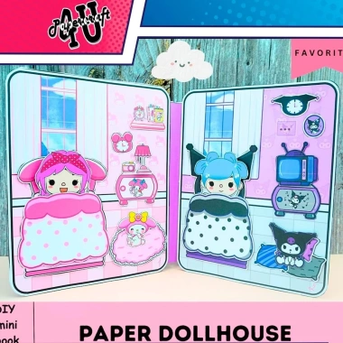 Đồ chơi ngôi nhà búp bê giấy DIY TOCA LIFE WORLD DB02 Kuromi Melody - Giá 120.000₫ 3