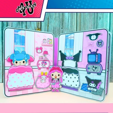 Đồ chơi ngôi nhà búp bê giấy DIY TOCA LIFE WORLD DB02 Kuromi Melody - Giá 120.000₫ 4