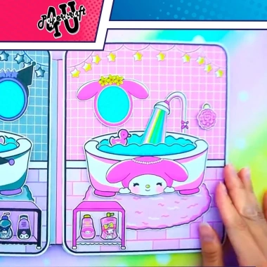 Đồ chơi ngôi nhà búp bê giấy DIY TOCA LIFE WORLD DB02 Kuromi Melody - Giá 120.000₫ 7