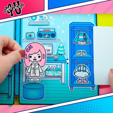 Đồ chơi ngôi nhà búp bê giấy DIY - Toca Life World mẫu TA19, giá ưu đãi 110k 6