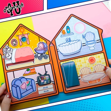 Đồ chơi ngôi nhà búp bê giấy DIY - TOCA Life World TA04, giảm giá 19% chỉ 131.650 VND 3