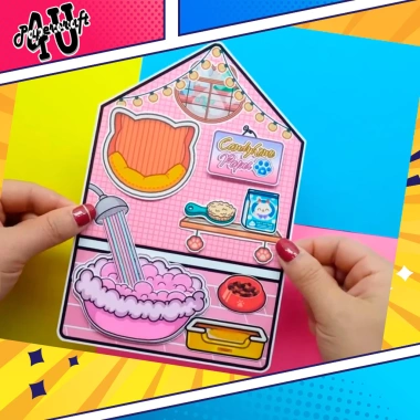Đồ chơi ngôi nhà búp bê giấy DIY - TOCA LIFE WORLD TA052, giá ưu đãi 100k 9 Đồ chơi ngôi nhà búp bê giấy DIY - TOCA LIFE WORLD TA052, giá ưu đãi 100k 9