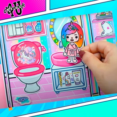 Đồ chơi ngôi nhà búp bê giấy DIY - TOCA LIFE WORLD TA062, chỉ 120.000₫ 6
