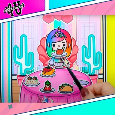 Đồ chơi ngôi nhà búp bê giấy DIY - TOCA LIFE WORLD TA062, chỉ 120.000₫ 8