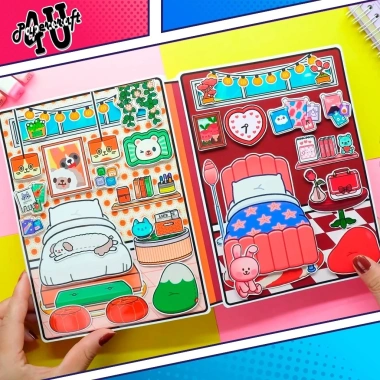 Đồ chơi ngôi nhà búp bê giấy DIY - TOCA LIFE WORLD TA96 Yellow Pink, 100.000 VND 7