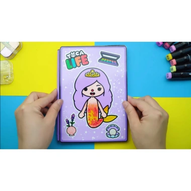 Đồ chơi Ngôi nhà Búp bê Giấy Mermaid House - Nhà Xinh xinh, Giá chỉ 76.000đ, Khuyến mãi giảm 19%