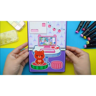 Đồ chơi Ngôi nhà Búp bê Giấy Mermaid House - Nhà Xinh xinh, Giá chỉ 76.000đ, Khuyến mãi giảm 19%