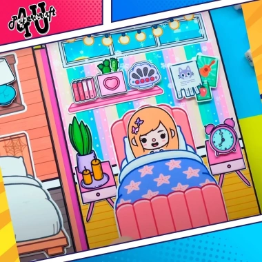 Đồ chơi ngôi nhà búp bê giấy thủ công DIY TOCA LIFE WORLD TA24 & Pool giảm 100k 6