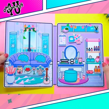 Đồ chơi ngôi nhà búp bê giấy Toca Life mẫu TA037 - Squishy bé gái, giá 132,660₫