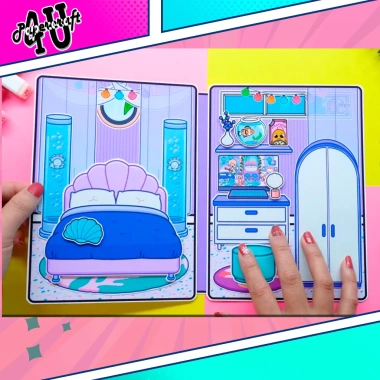 Đồ chơi ngôi nhà búp bê giấy Toca Life mẫu TA037 - Squishy bé gái, giá 132,660₫