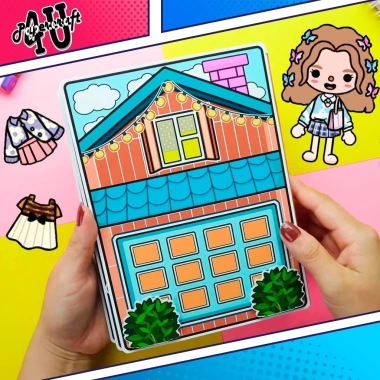 Đồ chơi ngôi nhà búp bê giấy TOCA LIFE WORLD TA98 – Giá 100.000đ, cắt thủ công