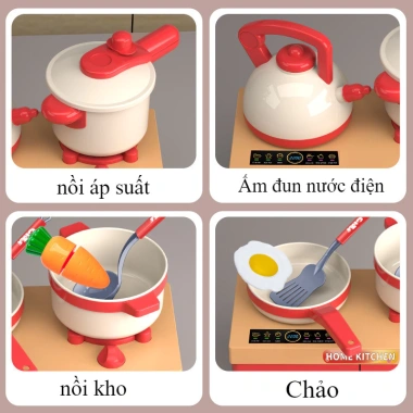Đồ chơi nhà bếp mô phỏng nấu ăn 33/56/84 chiếc - Bộ puzzle mini giá ưu đãi 106.050 VND