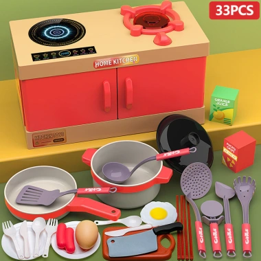 Đồ chơi nhà bếp mô phỏng nấu ăn 33/56/84 chiếc - Bộ puzzle mini giá ưu đãi 106.050 VND