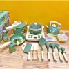 Đồ chơi nhà bếp Thỏ tím & Khủng long xanh nhựa ABS an toàn, bếp pin, bộ nấu ăn cho bé gái, bé trai - Giá 175.000 VND 3