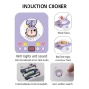 Đồ chơi nhà bếp Thỏ tím & Khủng long xanh nhựa ABS an toàn, bếp pin, bộ nấu ăn cho bé gái, bé trai - Giá 175.000 VND 6