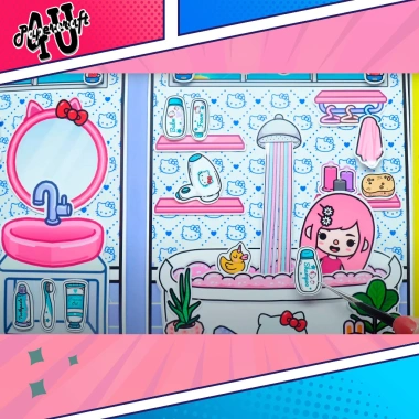 Đồ chơi nhà búp bê giấy cắt thủ công DIY TOCA Life World mẫu TA058 - 169.441 VND 8