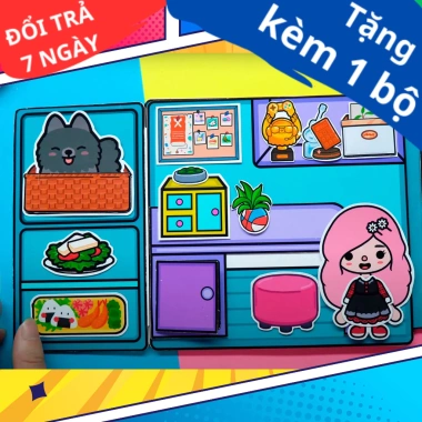 Đồ chơi nhà búp bê giấy cắt thủ công DIY TOCA LIFE WORLD TA01 - Giá 100k
