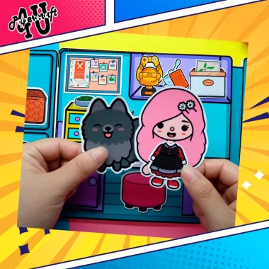 Đồ chơi nhà búp bê giấy cắt thủ công DIY TOCA LIFE WORLD TA01 - Giá 100k
