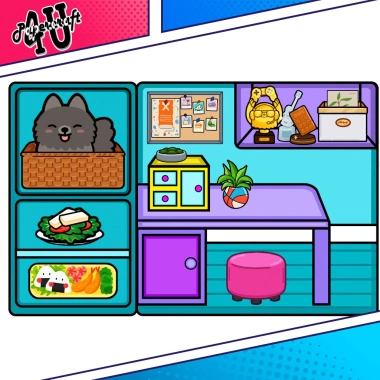 Đồ chơi nhà búp bê giấy cắt thủ công DIY TOCA LIFE WORLD TA01 - Giá 100k