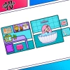 Đồ chơi nhà búp bê giấy cắt thủ công DIY TOCA LIFE WORLD TA01 - Giá 100k 7