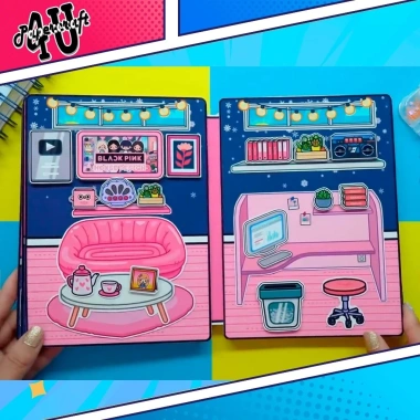 Đồ chơi nhà búp bê giấy DIY mẫu TA22 Dinh Thự Blackpink - tặng búp bê nhóm nhạc Blackpink, giảm còn 139.500 VND