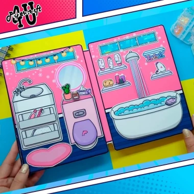 Đồ chơi nhà búp bê giấy DIY mẫu TA22 Dinh Thự Blackpink - tặng búp bê nhóm nhạc Blackpink, giảm còn 139.500 VND