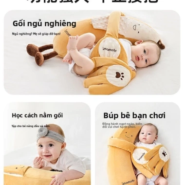 Đồ chơi nhồi bông gối ôm ngủ cho bé – An ủi, chống giật mình, gối thoải mái, giảm giá 20% 1,2tr 5 Đồ chơi nhồi bông gối ôm ngủ cho bé – An ủi, chống giật mình, gối thoải mái, giảm giá 20% 1,2tr 5
