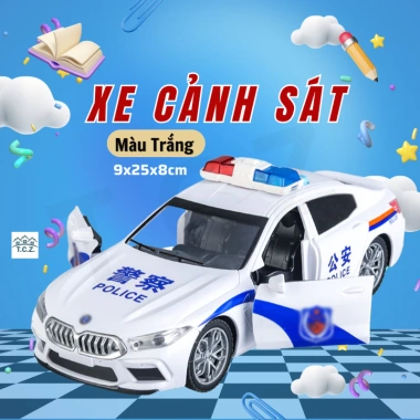 Đồ chơi ô tô xe police mở cửa, đèn LED, âm thanh - Giá ưu đãi 146.199 VND