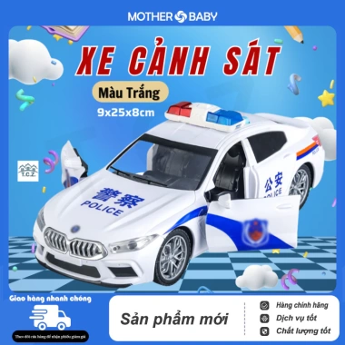 Đồ chơi ô tô xe police mở cửa, đèn LED, âm thanh - Giá ưu đãi 146.199 VND