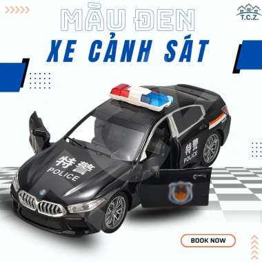 Đồ chơi ô tô xe police mở cửa, đèn LED, âm thanh - Giá ưu đãi 146.199 VND