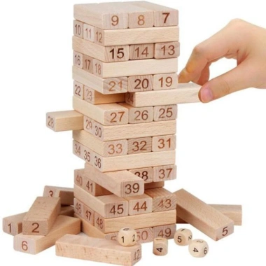 Đồ chơi rút gỗ số - Giá ưu đãi 58.000đ, phát triển trí tuệ, logic cho bé