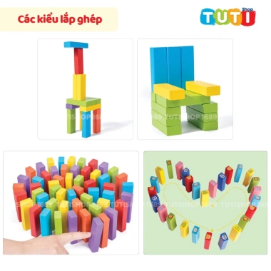 Đồ chơi rút gỗ thông minh 51‑54 thanh, bộ xếp khối domino đa màu, giá ưu đãi 75.000₫ 7 Đồ chơi rút gỗ thông minh 51‑54 thanh, bộ xếp khối domino đa màu, giá ưu đãi 75.000₫ 7