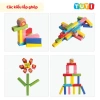 Đồ chơi rút gỗ thông minh 51‑54 thanh, bộ xếp khối domino đa màu, giá ưu đãi 75.000₫ 8
