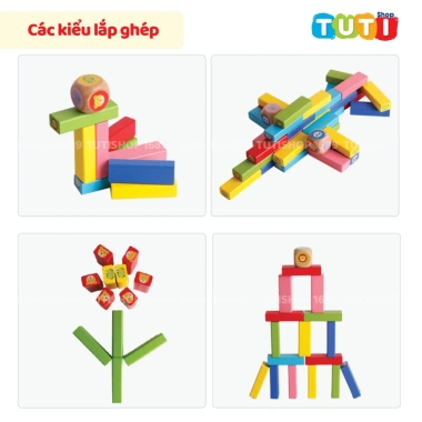 Đồ chơi rút gỗ thông minh 51‑54 thanh, bộ xếp khối domino đa màu, giá ưu đãi 75.000₫ 8 Đồ chơi rút gỗ thông minh 51‑54 thanh, bộ xếp khối domino đa màu, giá ưu đãi 75.000₫ 8